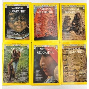 National Geographic 1975 February, March, May, October, November and December